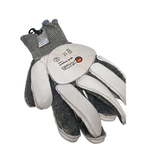 Eureka Safety 15-4 Impact Insider XL Work Gloves  Leather Aramid Blend  CE Certi - Picture 1 of 6
